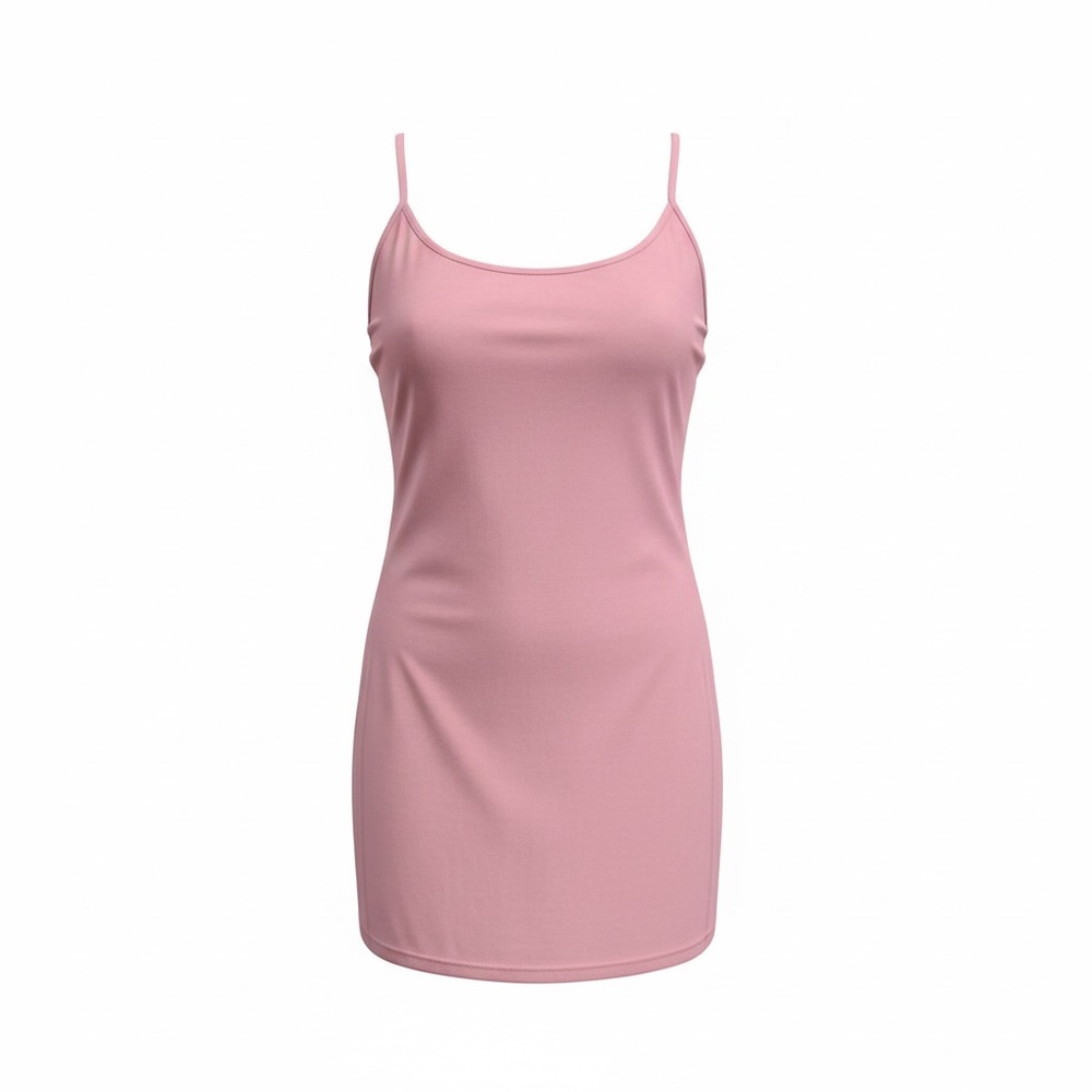 Halara Elegant Pink Slip Dress With Shirts Activewear 2XL